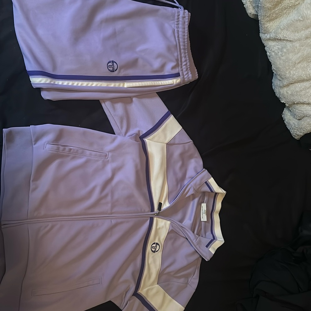 Sergio Tacchini Damarindo Men's Lavender Gardenia Track Suit Large